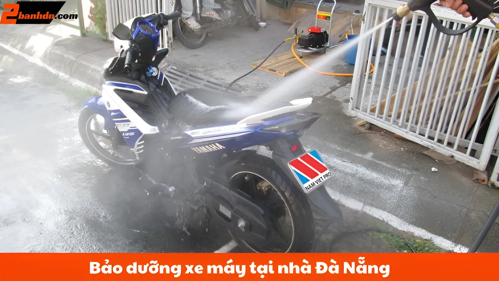 rửa xe sau khi bảo dưỡng